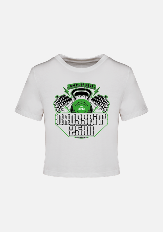 CROP T-SHIRT- CrossFit 2580 (Alenquer) -  White