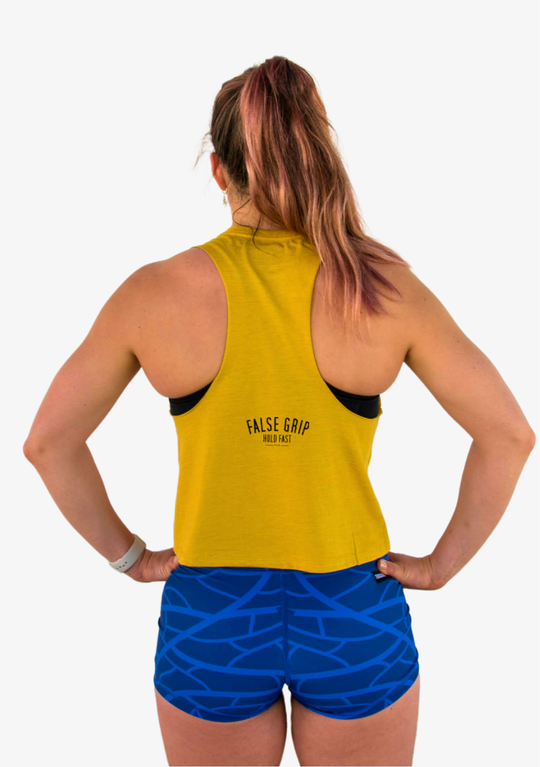 Crop Tank FUERZA CABRON Mustard