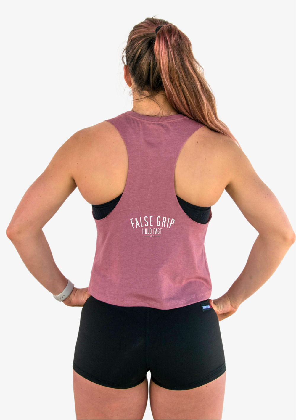 Crop Tank STRONG MUSCLES Desert Rose