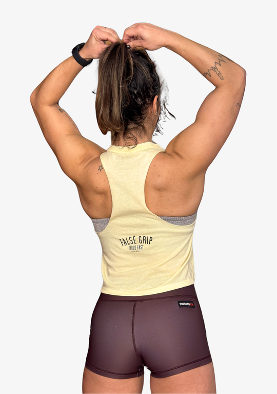 Crop Tank STRONG MUSCLES Vainilla