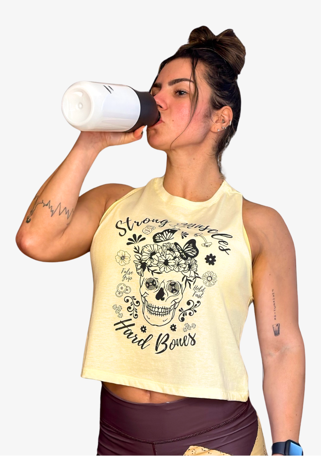 Crop Tank STRONG MUSCLES Vanilla