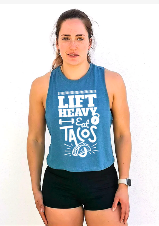 Crop Tank TACOS DAY Teal