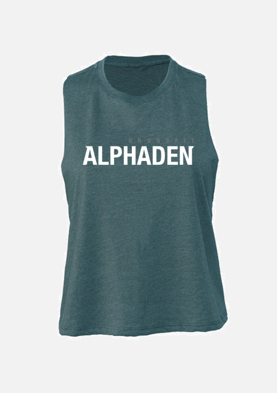 CROP Tank/T-Shirt CrossFit Alphaden - Teal