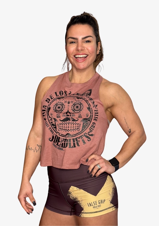 Crop Tank FUERZA CABRON Desert Rose