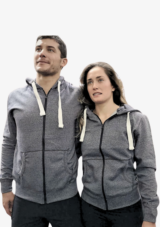 Unisex zip-up hoodie HARBOUR GREY