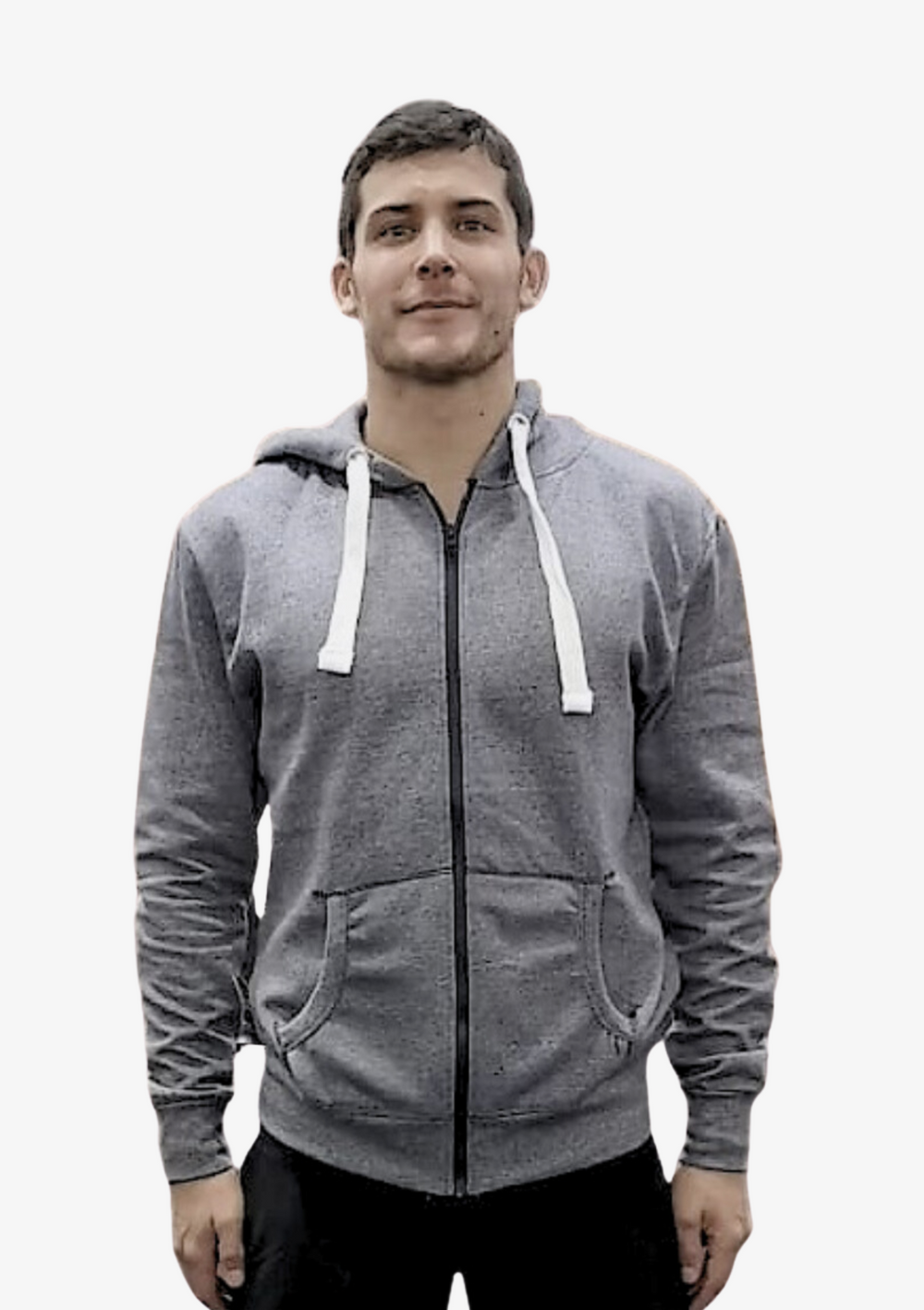 Unisex zip-up hoodie HARBOUR GREY