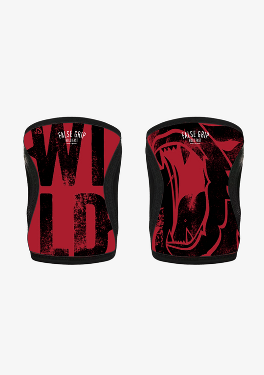 Wild Bear Knee Pads (Black/Red) | Wild Bear - Knee sleeves (Black/Red)