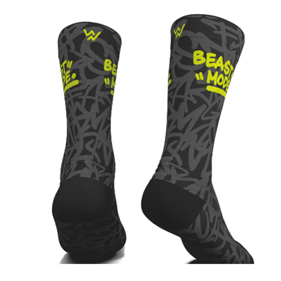 Meias UNISSEXO Beast Mode - Black