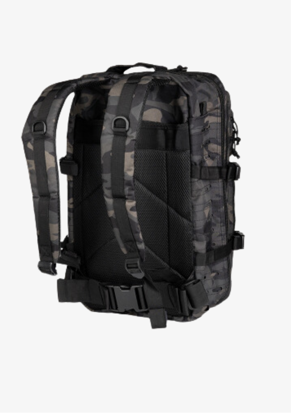 Mochila Mil-Tec de 36 litros con corte láser y camuflaje oscuro