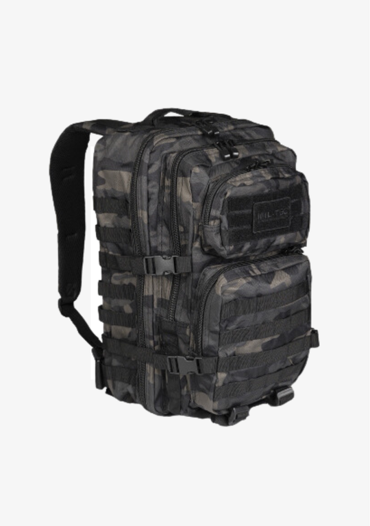 Mochila Mil-Tec Assault Pack Dark Camo 36L | Mochila de camuflaje oscuro Mil-Tec Assault Pack grande