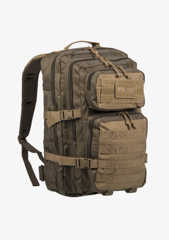 Mochila Mil-Tec US Assault Pack Ranger Verde/Coyote 36L | Mochila Mil-Tec US Assault Pack Ranger Verde/Coyote