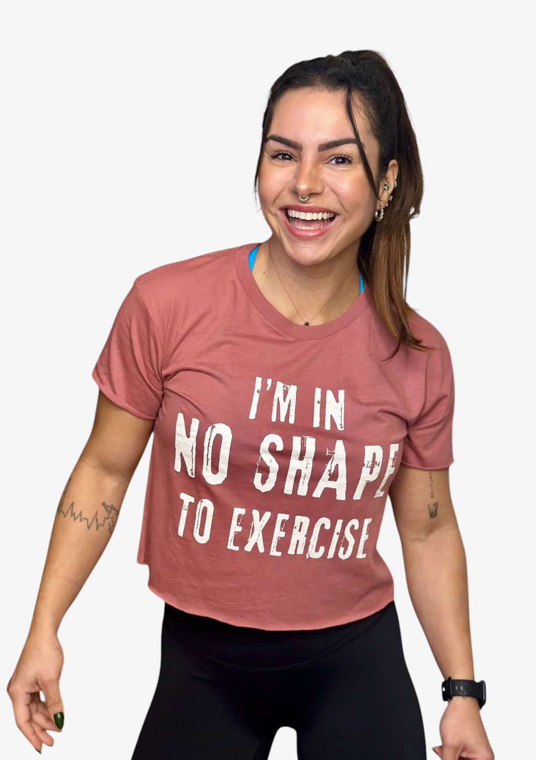 Crop T-Shirt NO SHAPE TO EXERCISE