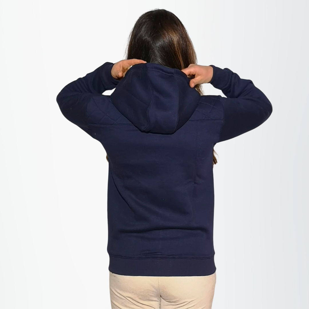 Royal Navy - Sudadera con capucha unisex con cremallera | Royal Navy - Sudadera con capucha unisex con cremallera