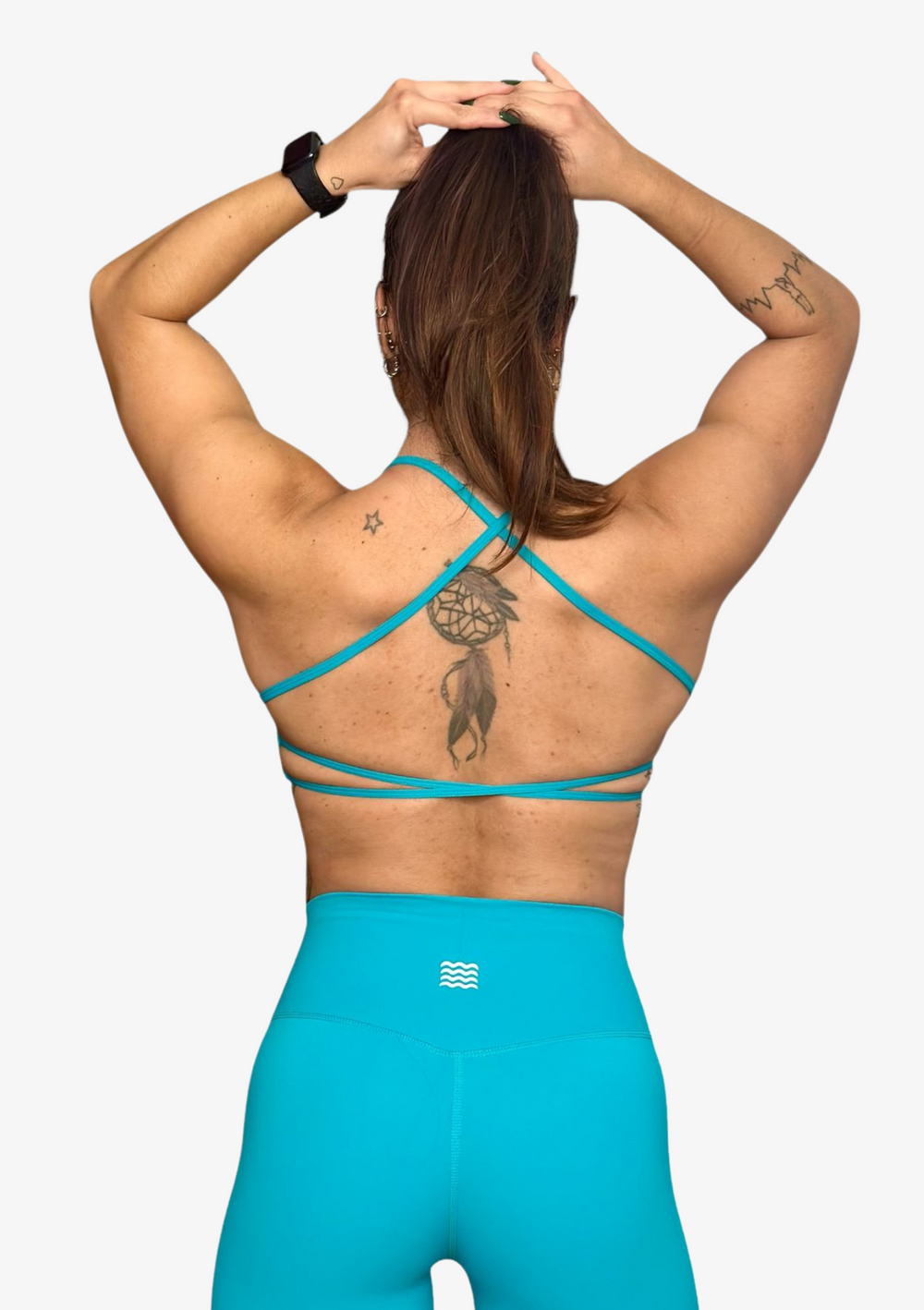 WAVE Open Ocean Sport Bra - Aqua