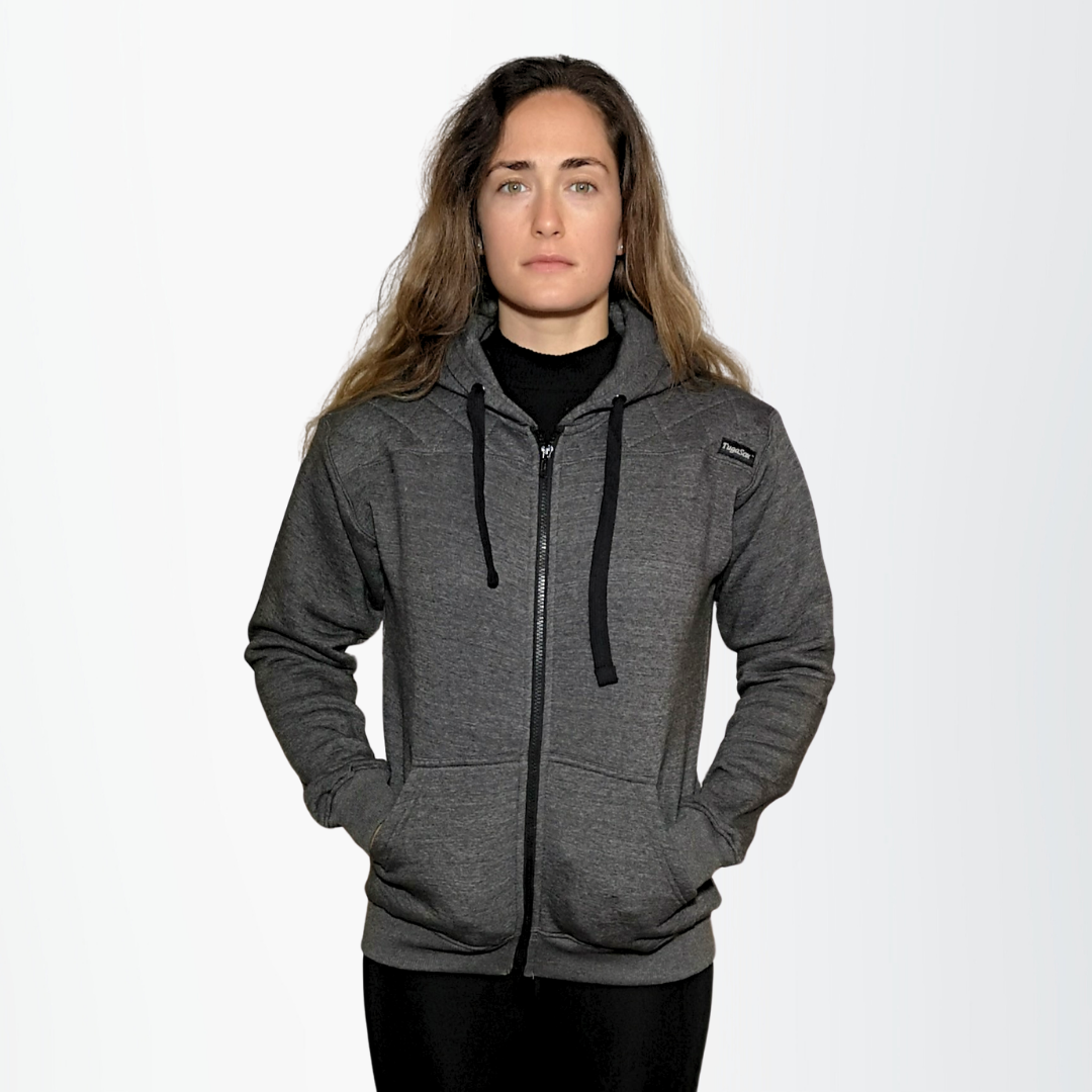 Storm Grey - Sudadera con capucha unisex con cremallera | Storm Grey - Sudadera con capucha y cremallera