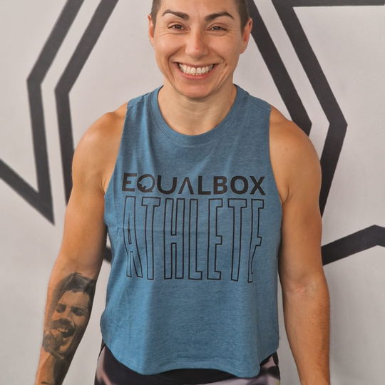 Camiseta sin mangas corta - EqualBox Athlete - Verde azulado | Camiseta sin mangas - EqualBox Athlete - Verde azulado