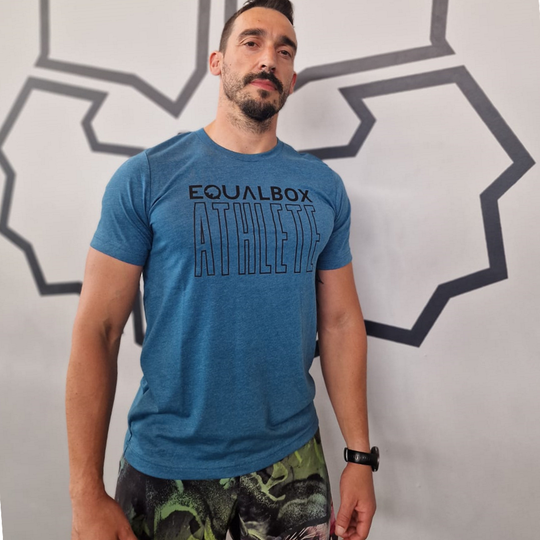 Camiseta de atleta Equal Box CF - Verde azulado | Camiseta Equal Box CrossFit Athlete - Verde azulado