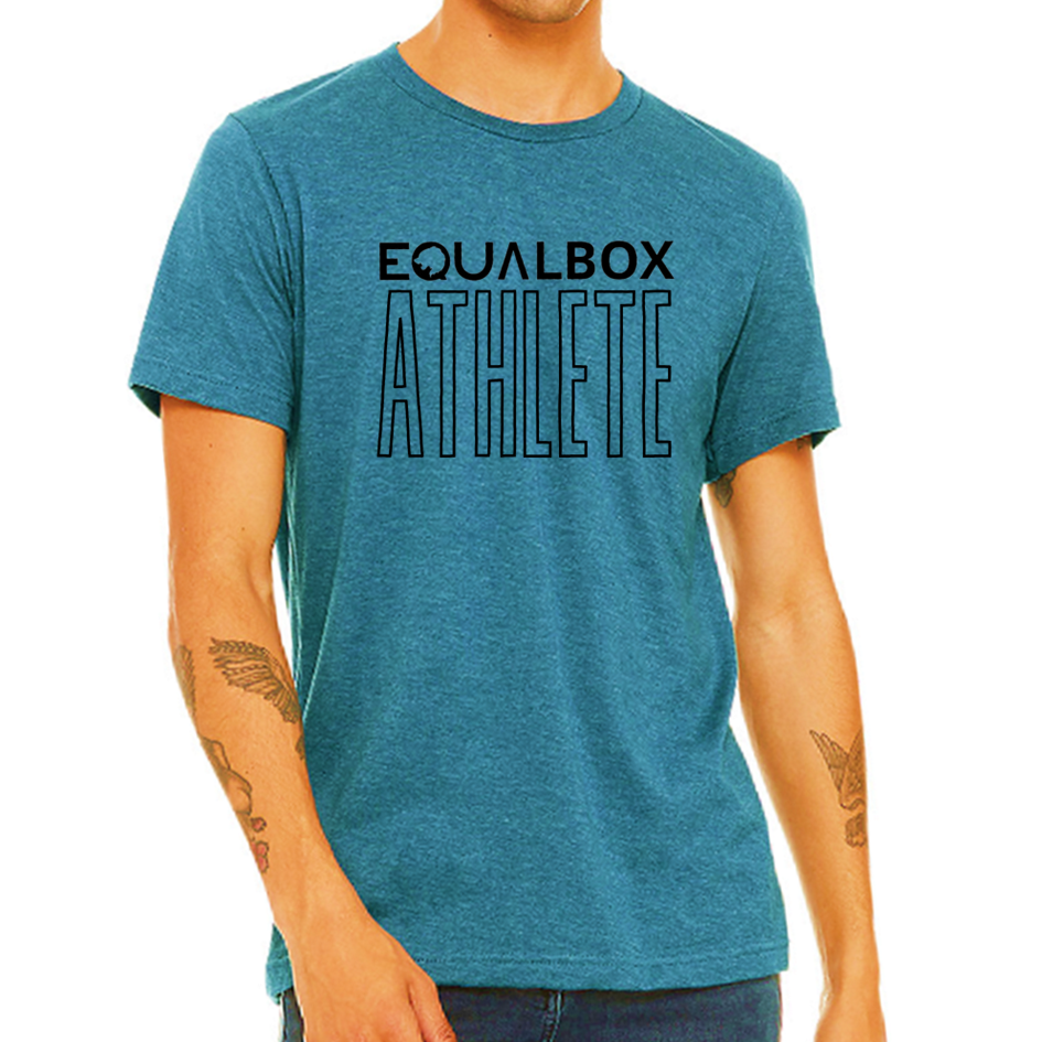 Camiseta de atleta Equal Box CF - Verde azulado | Camiseta Equal Box CrossFit Athlete - Verde azulado