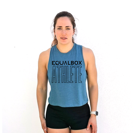 Crop Tank - EqualBox Athlete - Teal | Crop Tank - EqualBox Athlete - Teal