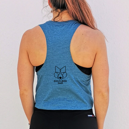 Crop Tank - EqualBox Athlete - Teal | Crop Tank - EqualBox Athlete - Teal