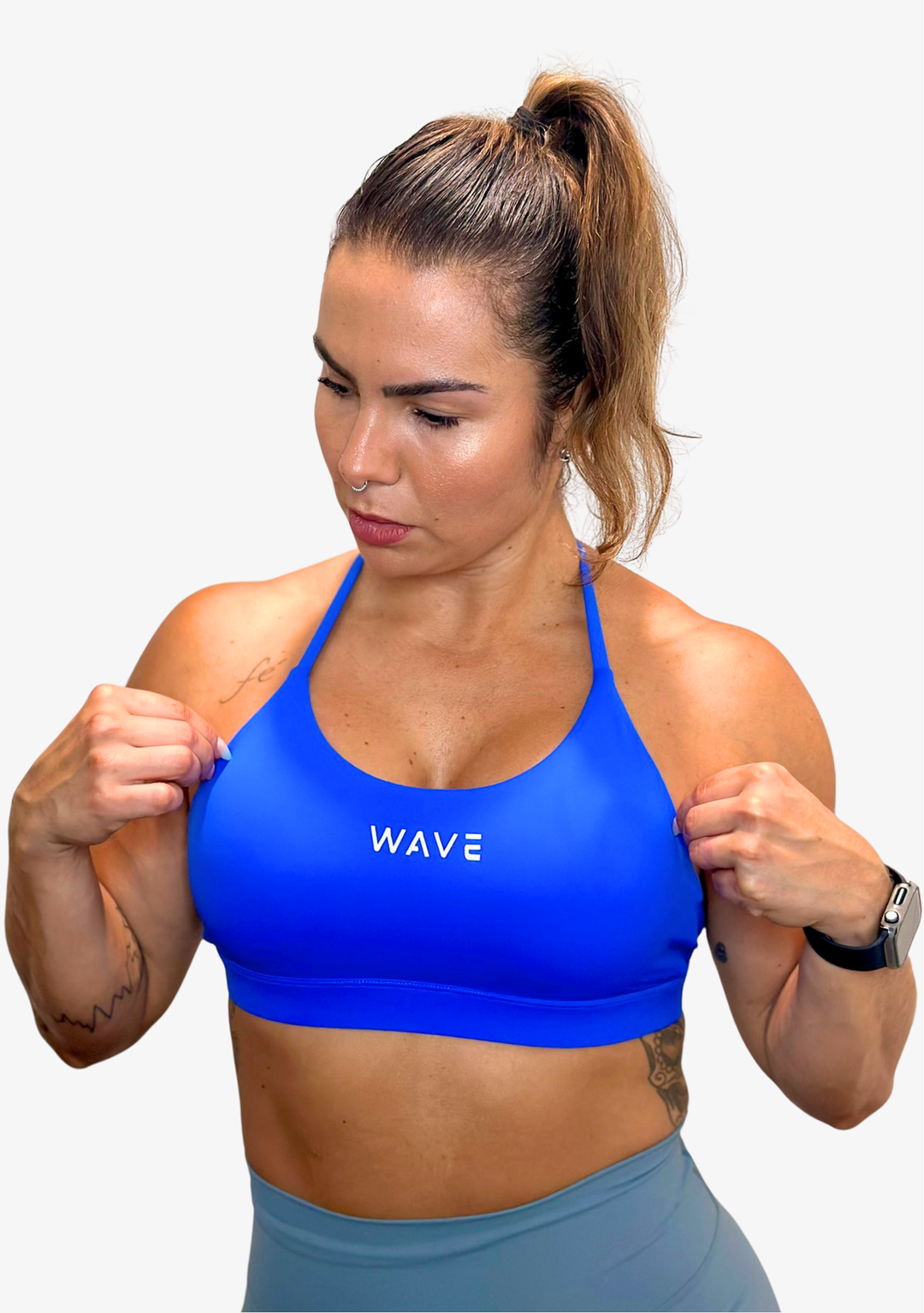 WAVE Atlantic Sport Bra - Electric Blue