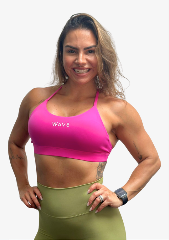 WAVE Atlantic Sport Bra - Fuchsia Pink