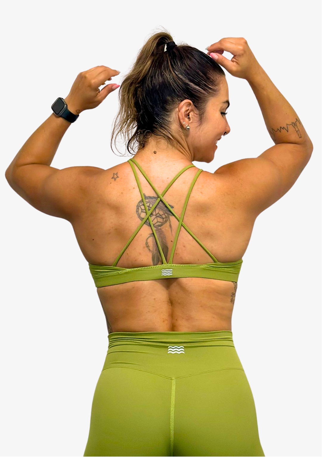 WAVE Island Sport Bra - Matcha Green