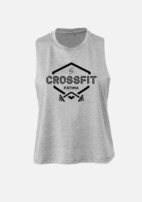 CROP TANK - CrossFit Fátima - Vanilla / Rose / L. Grey