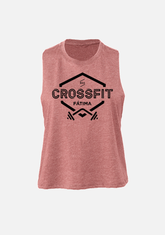 CROP TANK - CrossFit Fátima - Vanilla / Rose / L. Grey