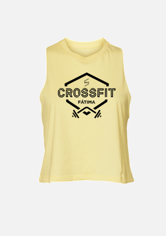 CROP TANK - CrossFit Fátima - Vanilla / Rose / L. Grey