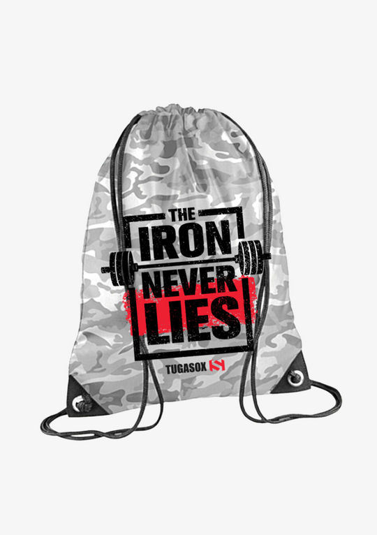 BOLSA DE GIMNASIO The Iron Never Lies