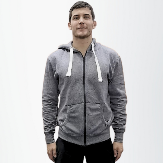 Hoodie Unissexo com fecho HARBOUR GREY