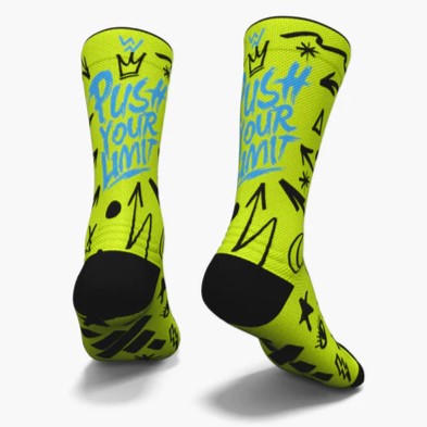 Push your limits - yellow - Unisex Socks