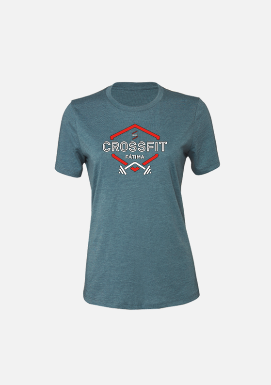 CrossFit Fátima T-SHIRT - Black / Gray / Teal