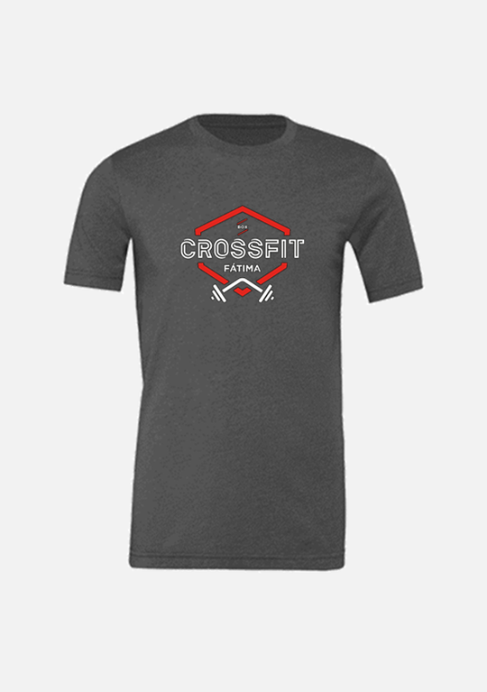 T-SHIRT CrossFit Fátima - Black / Grey / Teal