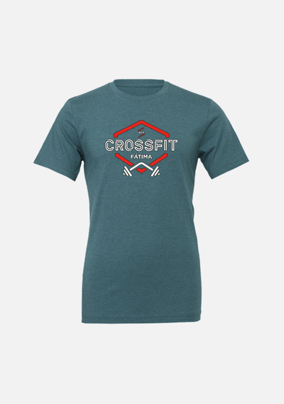 CrossFit Fátima T-SHIRT - Black / Gray / Teal