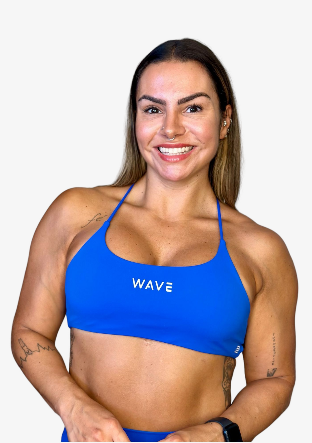 WAVE Open Ocean Sport Bra - Electric Blue