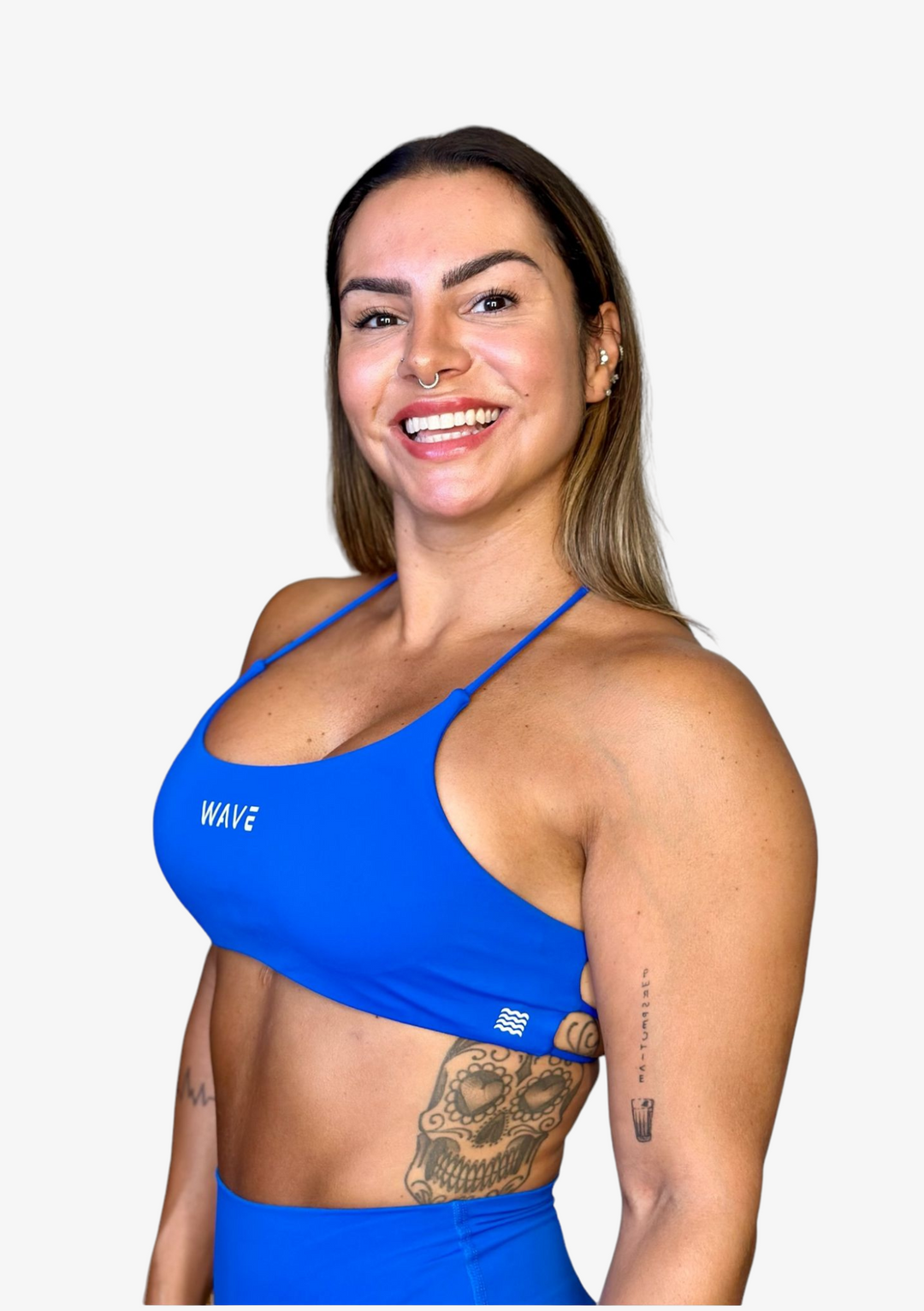 WAVE Open Ocean Sport Bra - Electric Blue