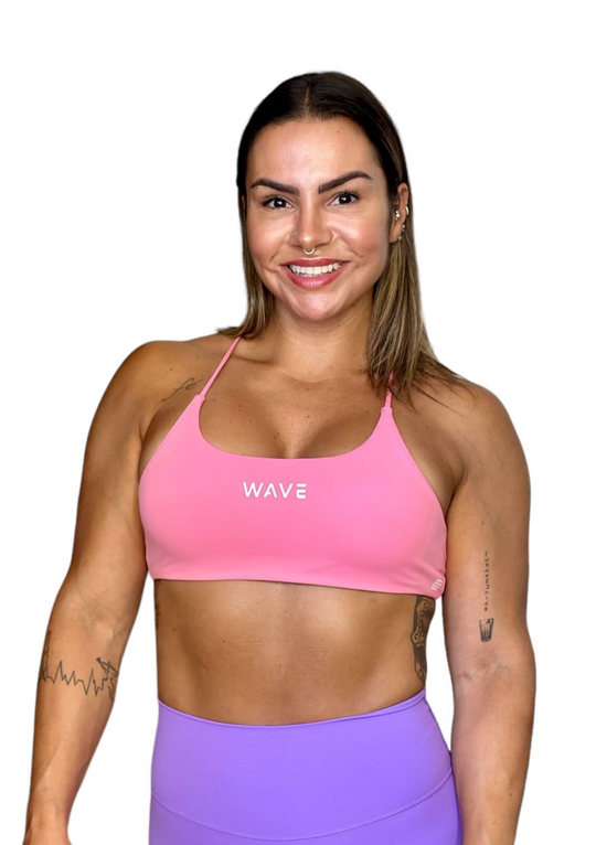 WAVE Open Ocean Sport Bra - Pink