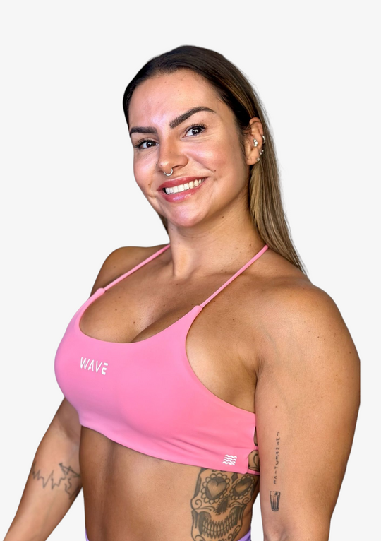 WAVE Open Ocean Sport Bra - Pink