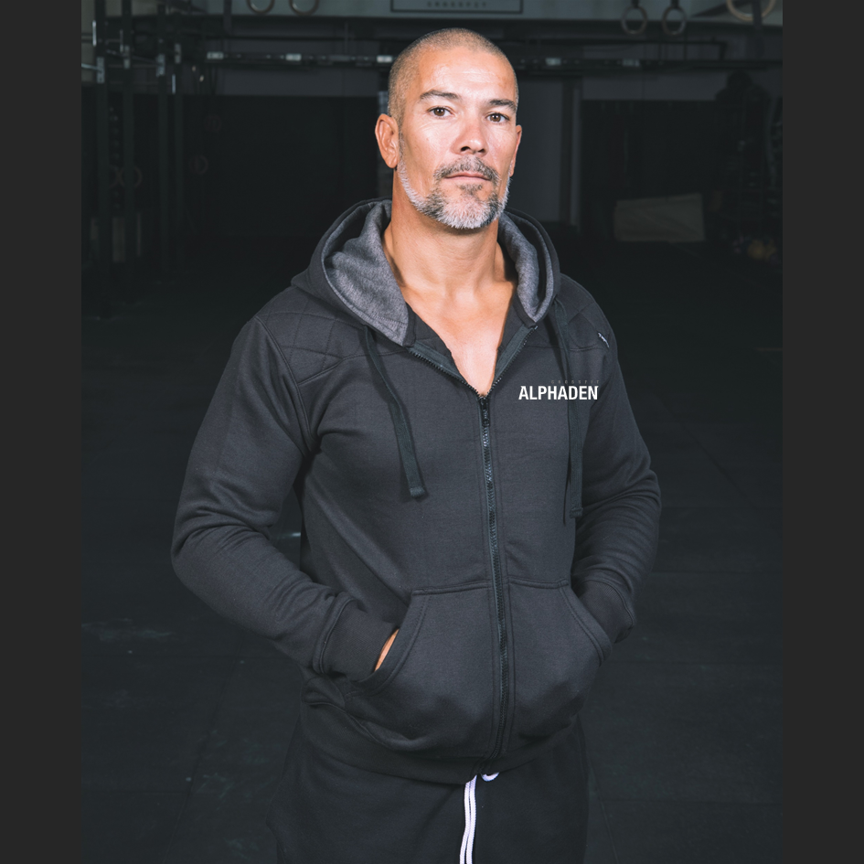 Unisex Black- CrossFit Alphaden Jackets | Black Unisex Zip-Up hoodies-CrossFit Alphaden