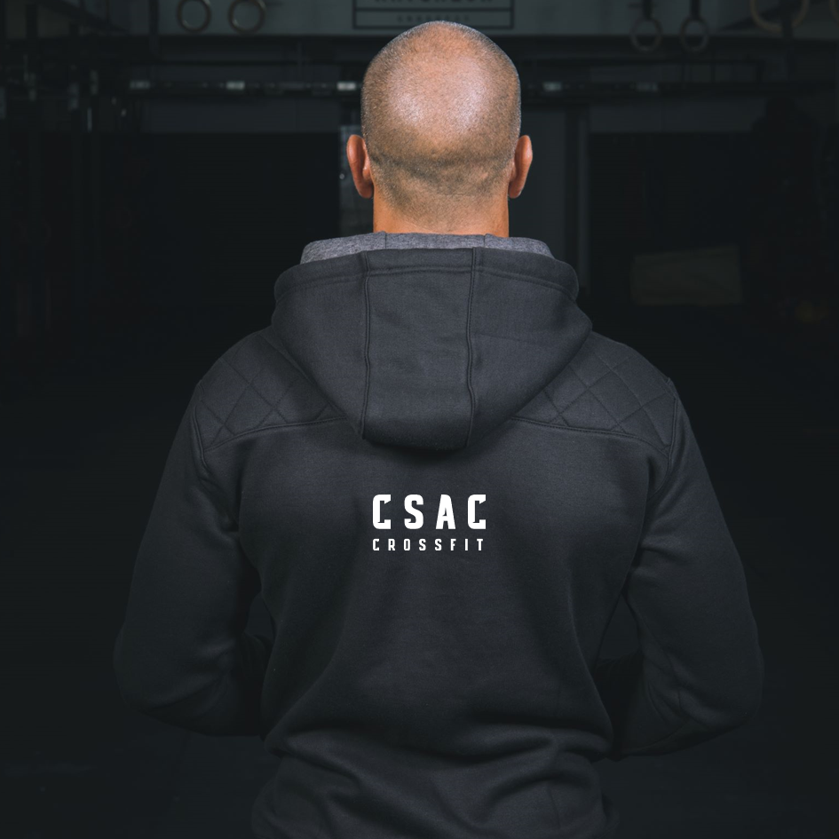 Chaquetas unisex - CSAC CrossFit - Negro | Sudaderas unisex con cremallera completa - CSAC CrossFit Black