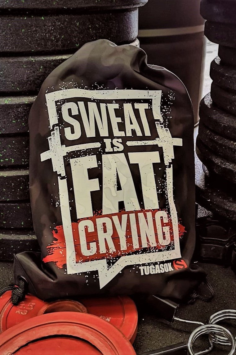 Sweat is fat crying GYM BAG