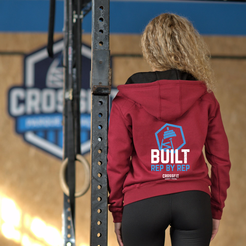 Unisex Jackets - D. Red CrossFit Parque das Nações | Unisex Full zipper hoodies - CrossFit PDN