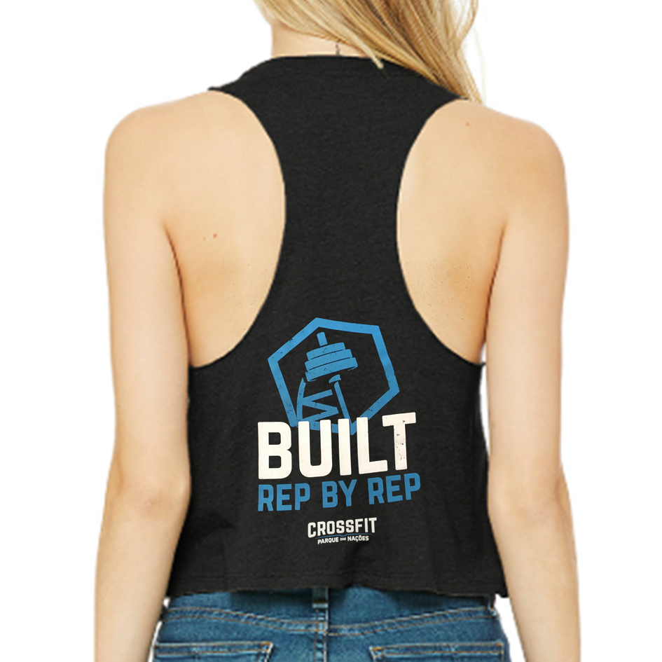 Racerback Crop Tank - CrossFit Parque das Nações | Ladies Crop Tanks - CrossFit PDN