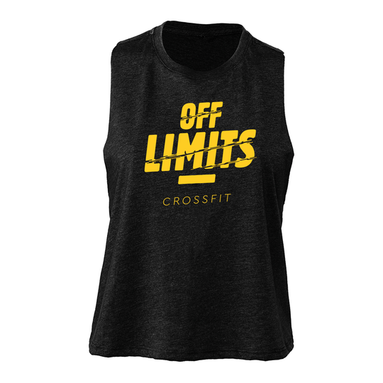 Camiseta sin mangas corta con espalda cruzada - CrossFit fuera de límites | Camisetas sin mangas cortas para mujer - Off Limits CrossFit