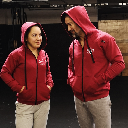 Casacos Unisexo - D. Red CrossFit Castelo Branco | Unisex Full zipper hoodies - CrossFit Castelo Branco