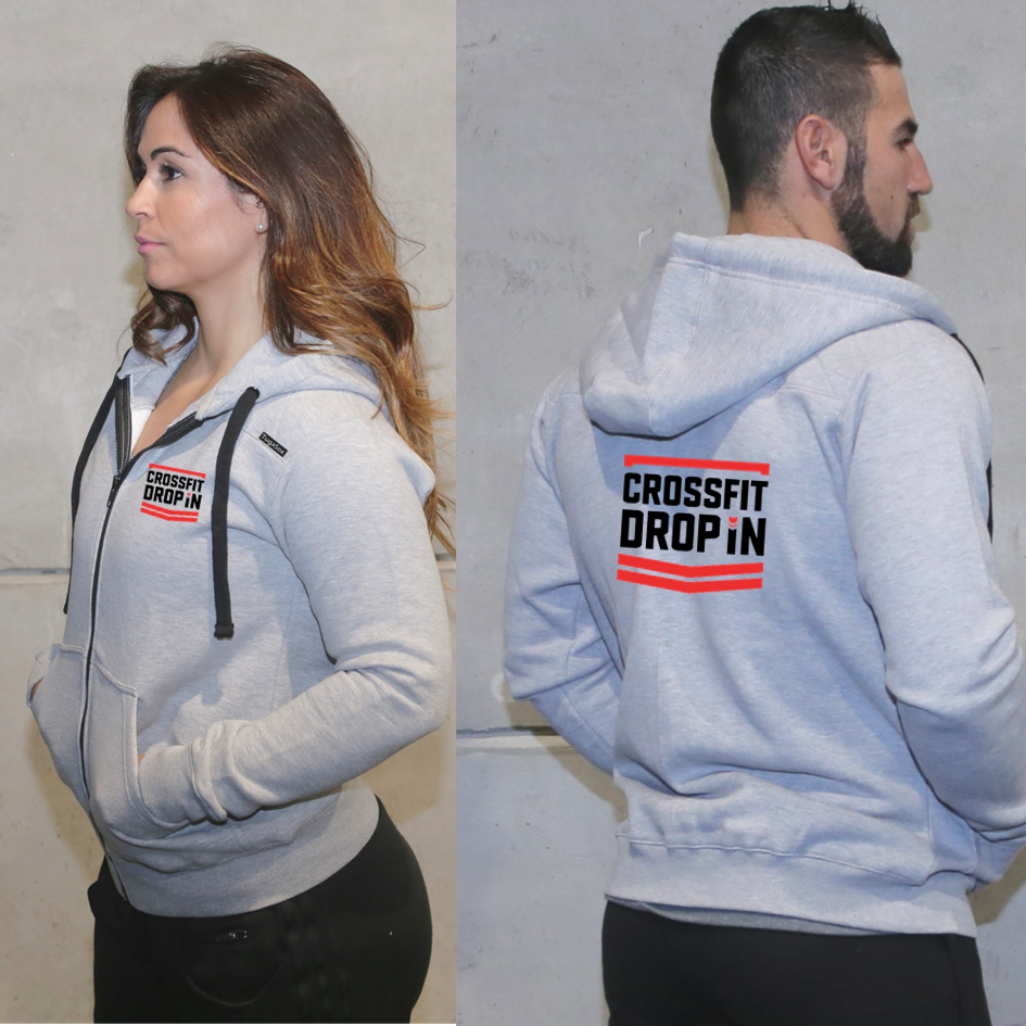 Chaquetas unisex - CrossFit Drop In | Sudaderas unisex con cremallera completa - CrossFit Drop In