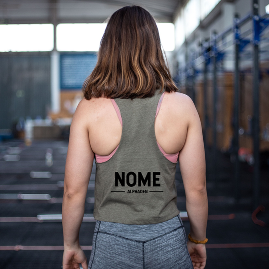 Crop Tank - CrossFit Alphaden - OLIVE GREEN | Ladies Crop Tanks - CrossFit Alphaden - OLIVE GREEN