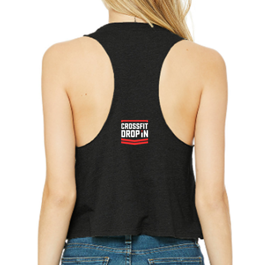 Racerback Crop Tank - CrossFit DropIn | Ladies Crop Tanks - CrossFit Dropin